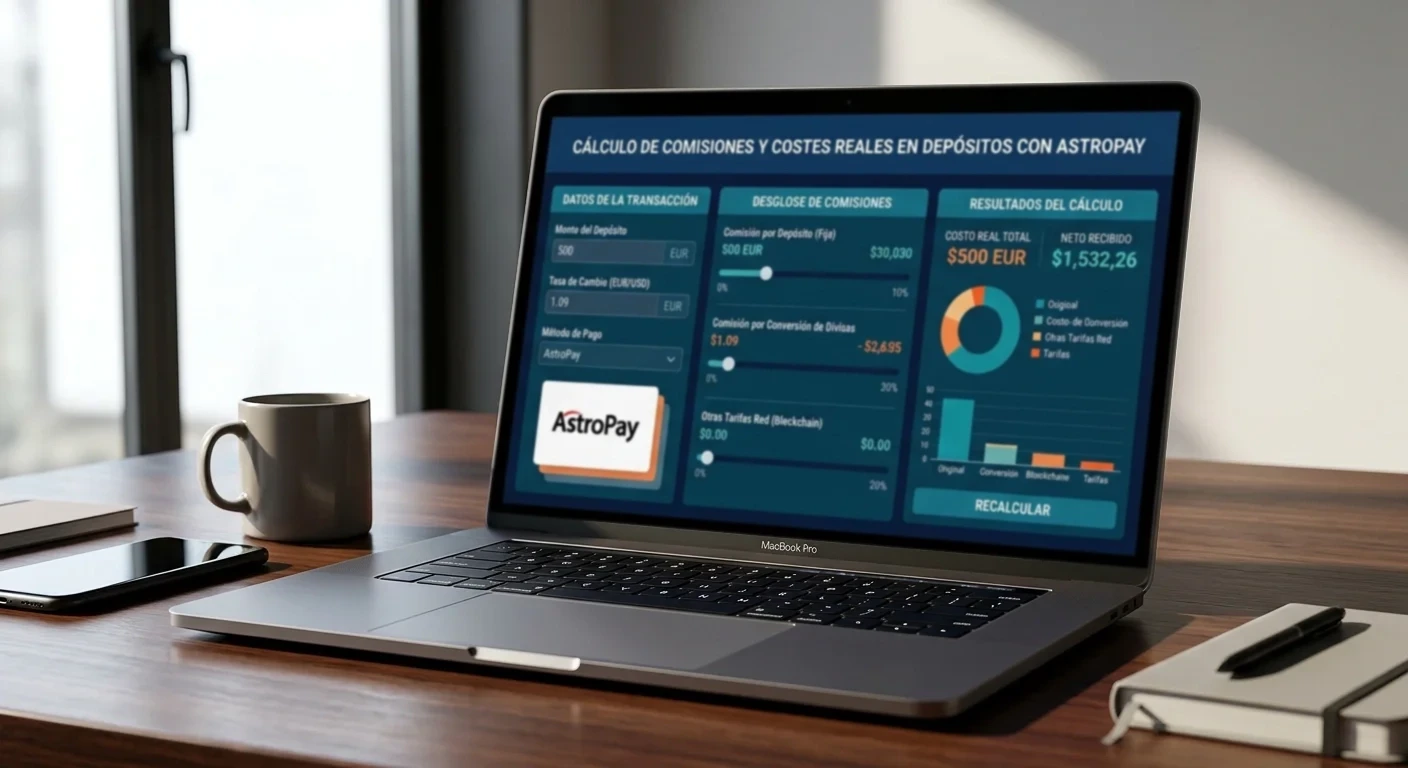 Cálculo de comisiones y costes reales en depósitos con AstroPay
