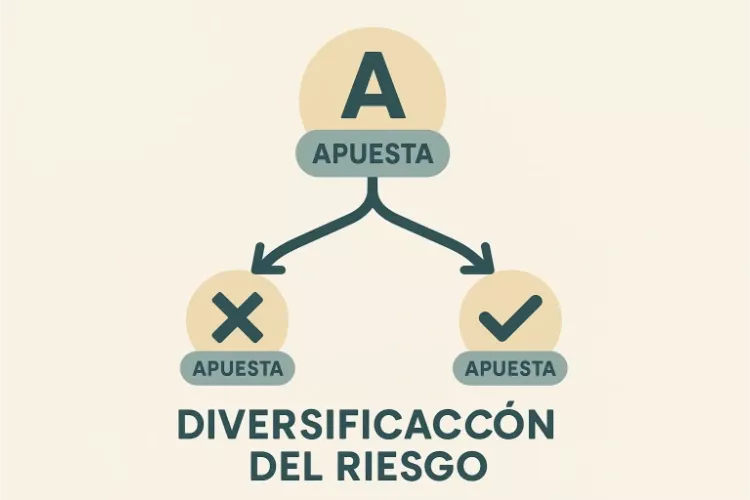Visualización de la cobertura progresiva mostrando distribución del riesgo en múltiples escenarios de apuestas