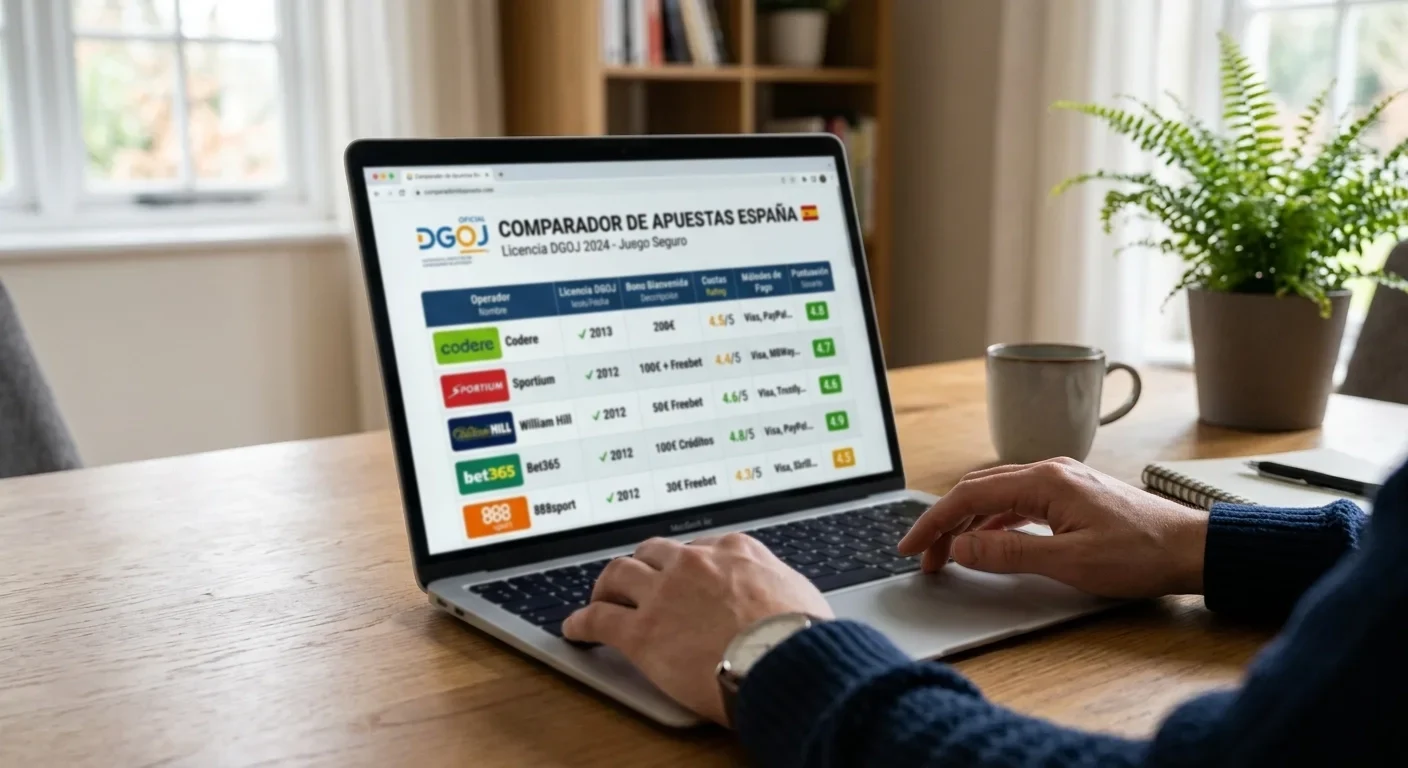 Comparativa de operadores de apuestas con licencia DGOJ en España