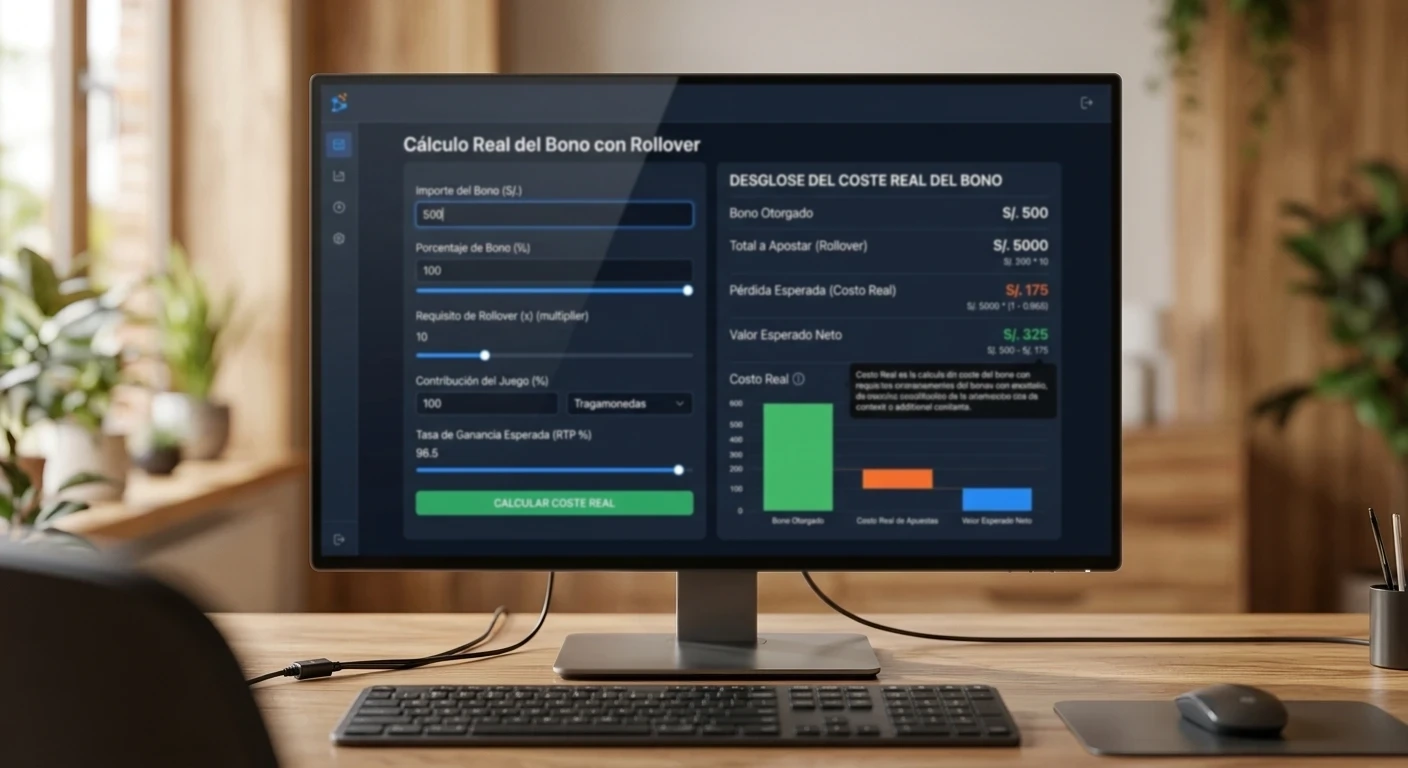 Cálculo real del coste de un bono con requisitos de rollover