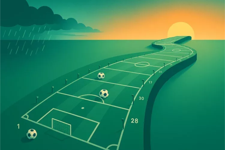 Visualización del formato de liga larga de 38 jornadas donde la calidad se impone sobre la varianza
