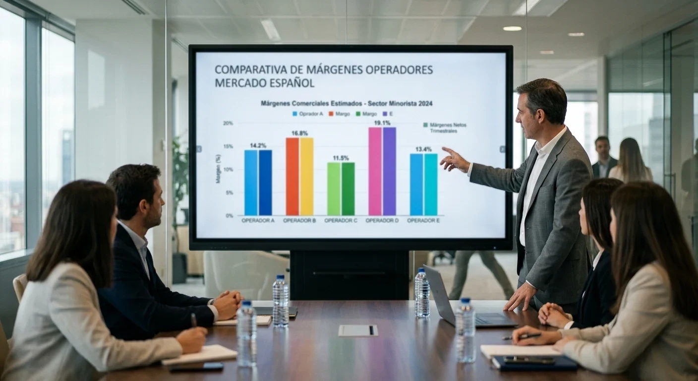 Comparativa de márgenes aplicados por diferentes operadores en el mercado español