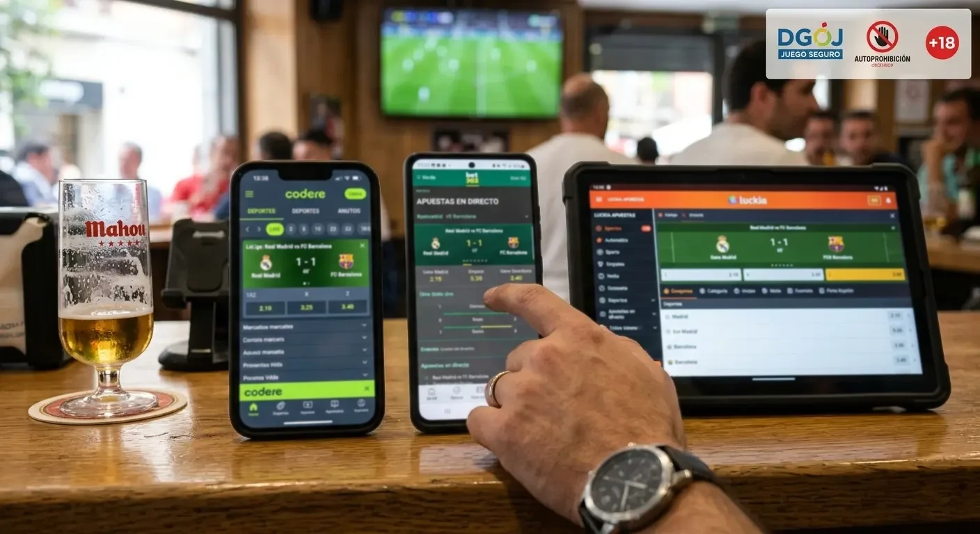 Comparativa visual de operadores de apuestas regulados en el mercado español