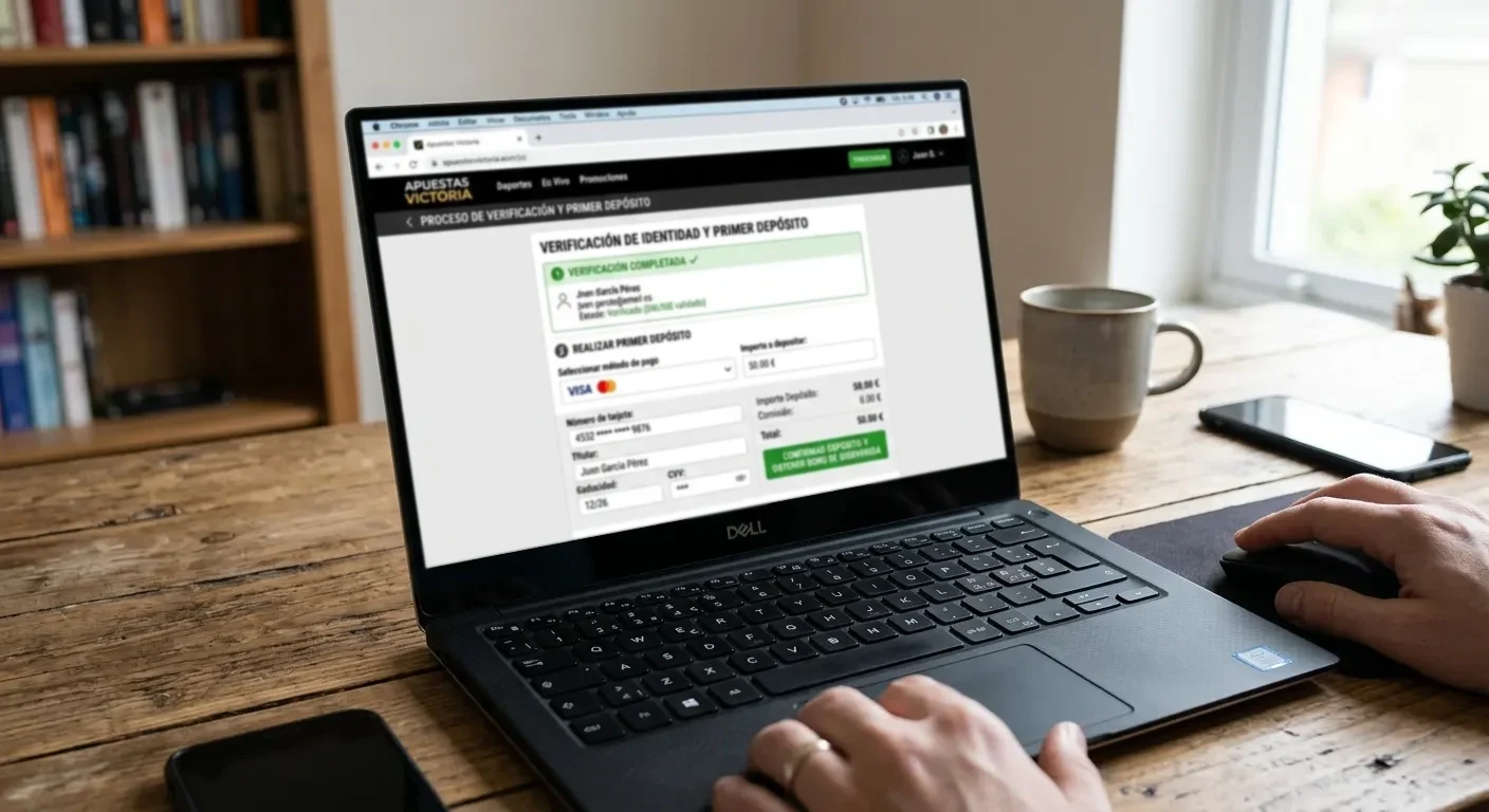Proceso de verificación y primer depósito en una casa de apuestas